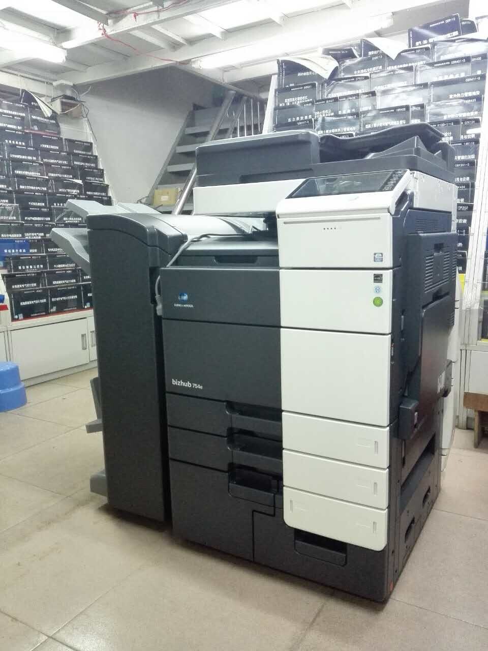 科頤辦公給謀圖書館安裝的柯尼卡美能達BH754e復印機
