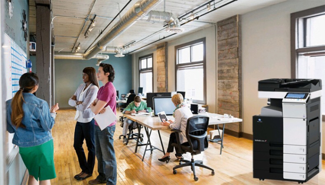 慶祝科頤給服裝企業(yè)的柯尼卡美能達(dá)C284e彩色復(fù)印機(jī)方案完美機(jī)裝